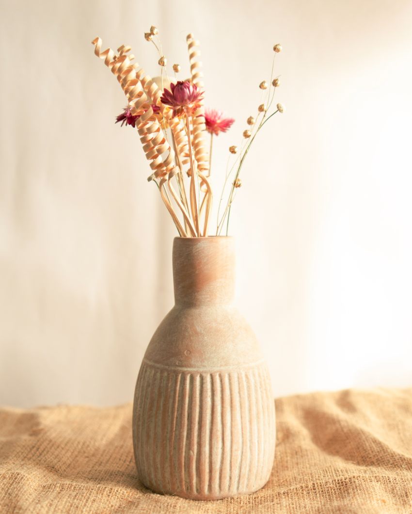 The Earthly Vase with Dried Flower Bunch