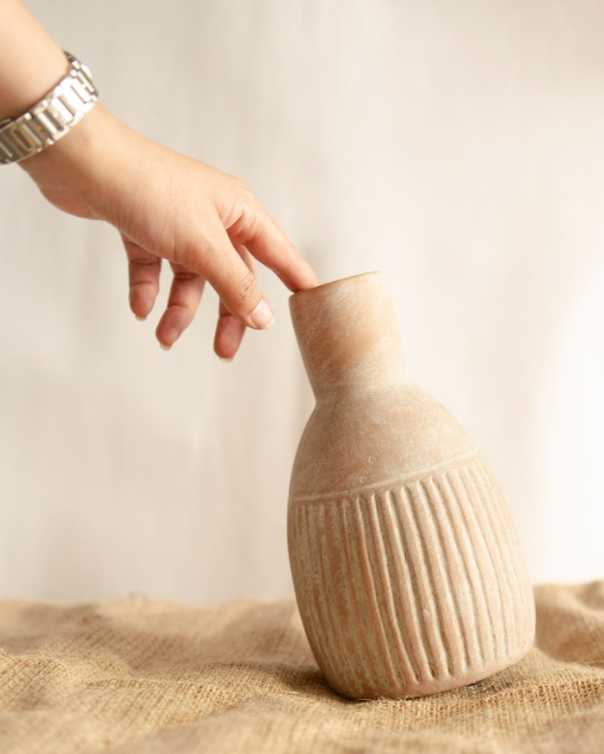 The Earthly Vase with Dried Flower Bunch