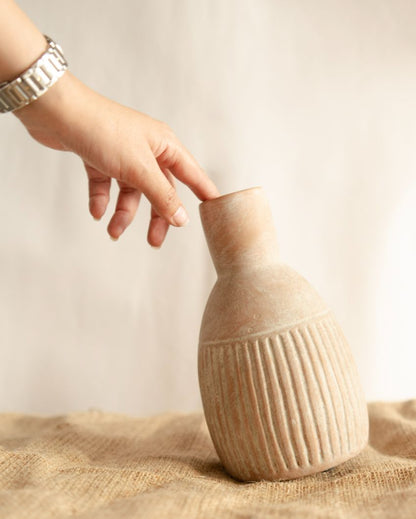 The Earthly Vase with Dried Flower Bunch