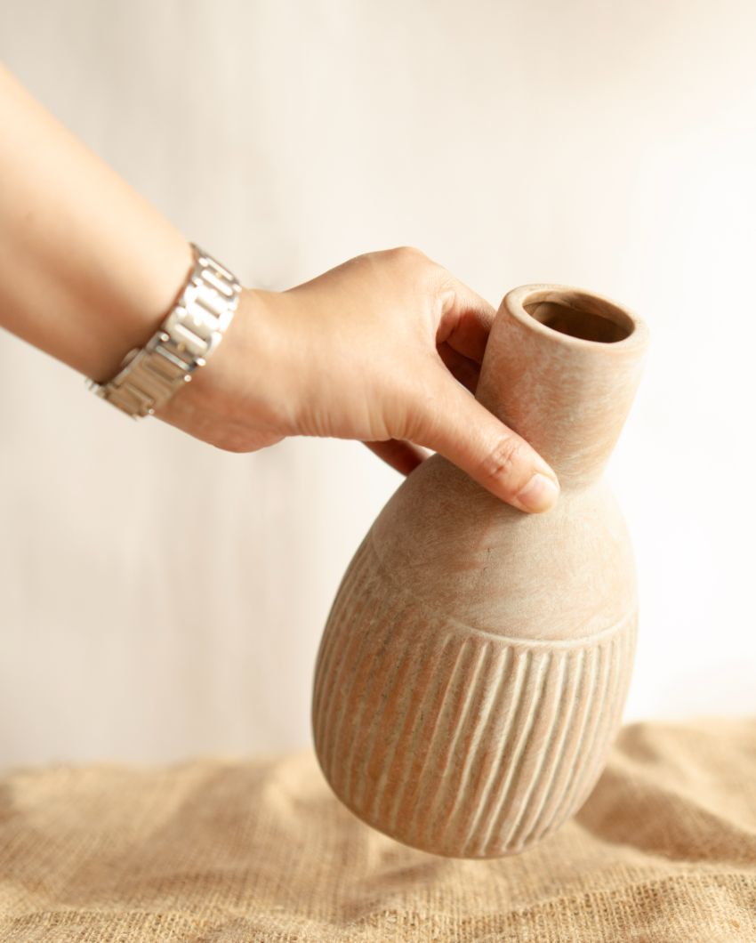 The Earthly Vase with Dried Flower Bunch