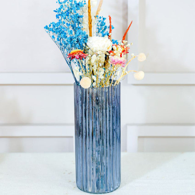 Blue Horizon Glass Vase | 9 inches