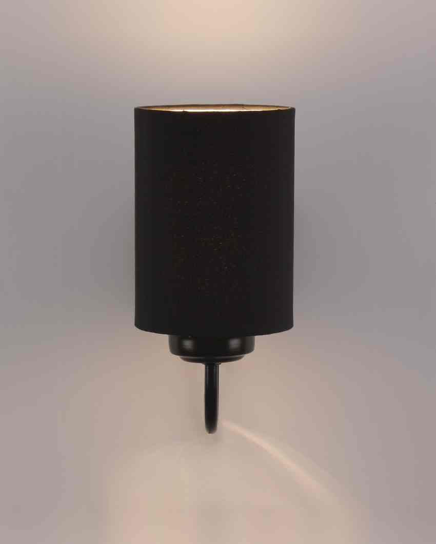 Elegant Cotton Wall Mounted Lamp With Iron Base | 7 x 4 x 9 inches