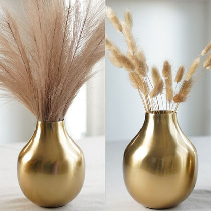 Elegant Golden Shade Droplet Vase Without Flower | 5 x 6 inches