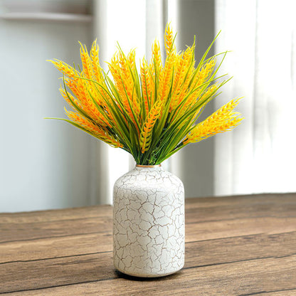 Crackled Off-White Shade Bud Bottle Vase Without Flower | 4 x 6 inches