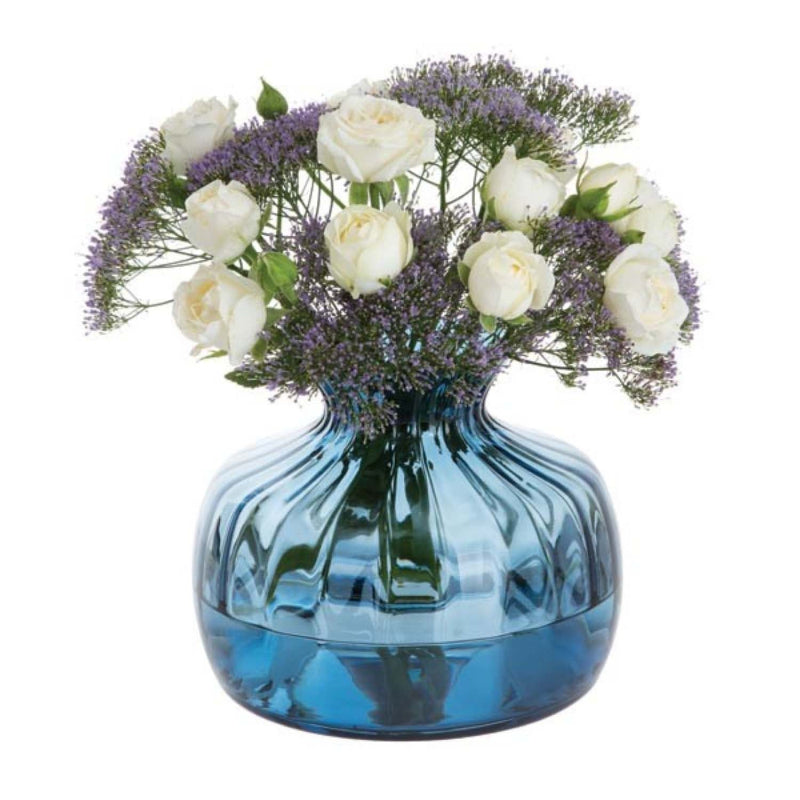 Iris Cushion Medium Flower Vase | Multiple Colors Ink Blue