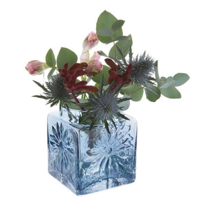 Marguerite Square Flower Vase | Multiple Colors Ink Blue