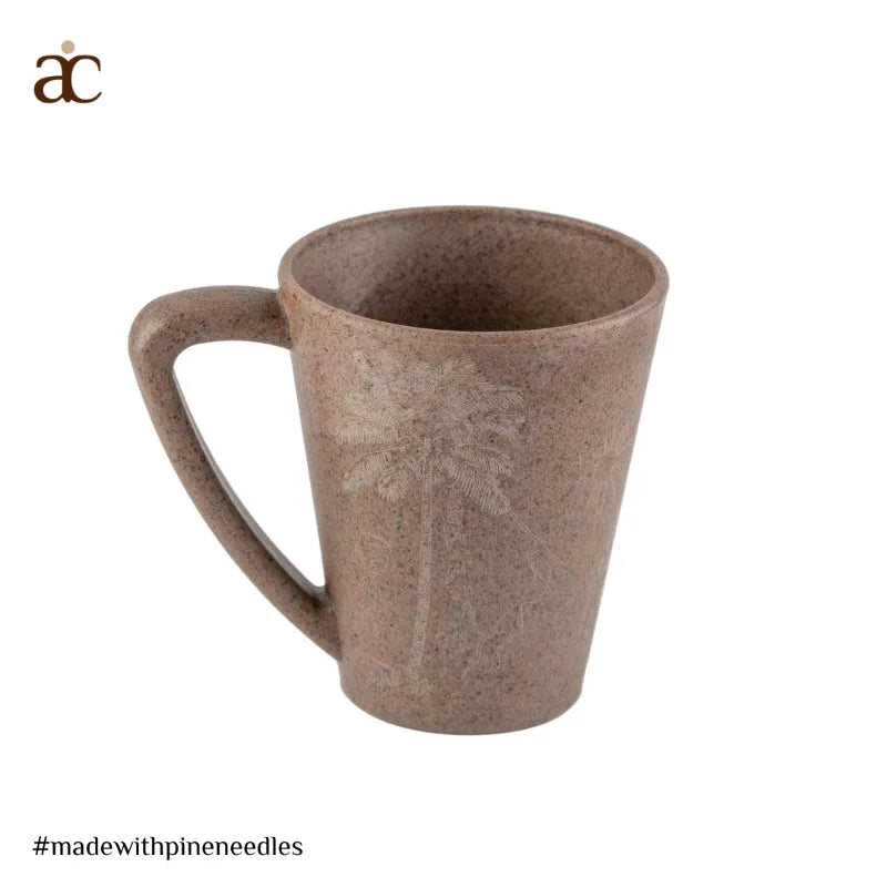 Gond Art Date Palm Mug | Set of 2 Pine Ash