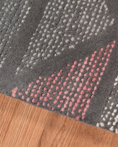 Peach Wool Vector Hand Tufted Carpet | 6x4, 8x5 ft 6 x 4 ft