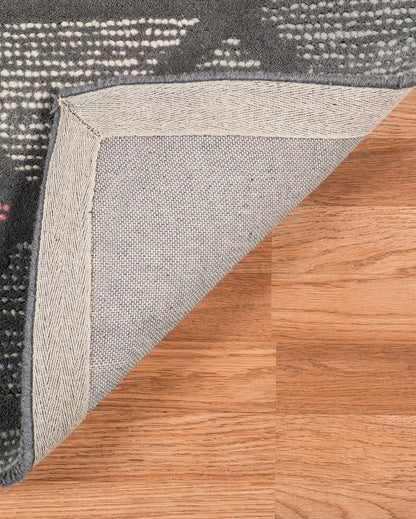 Geometric Hand Tufted Wool Rug for Living Room | 10 x 8 Feet