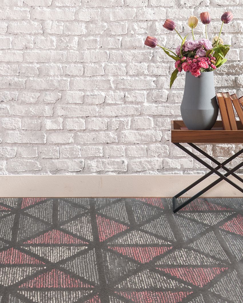 Geometric Hand Tufted Wool Rug for Living Room | 10 x 8 Feet