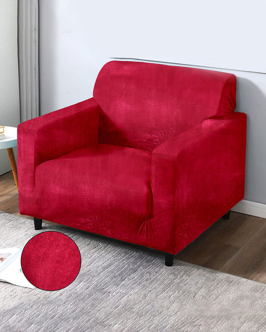 Velvet Single Seater Sofa Cover | 35 x 55 inches