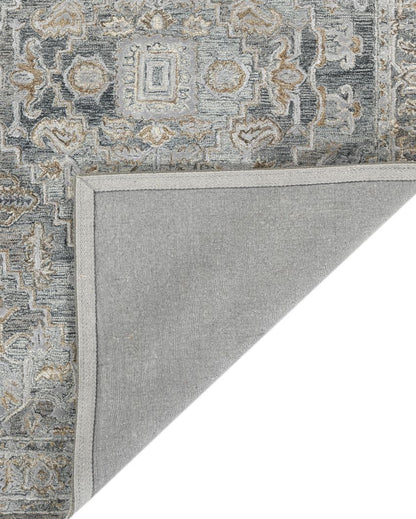 Denim Kilim Pattern Hand Tufted Carpet | 10 x 8 Feet