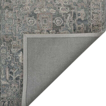 Charcoal Wool Vestige Hand Tufted Rug Carpet