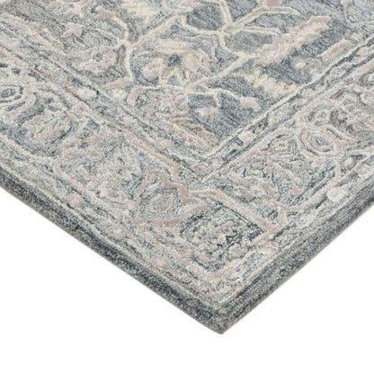 Charcoal Wool Vestige Hand Tufted Rug Carpet