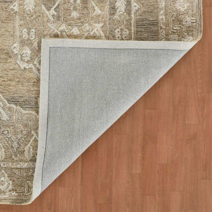 Brown Wool Vestige Hand Tufted Rug Carpet