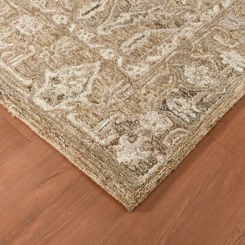 Brown Wool Vestige Hand Tufted Rug Carpet