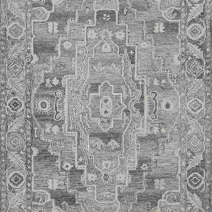 Grey Wool Vestige Hand Tufted Rug Carpet