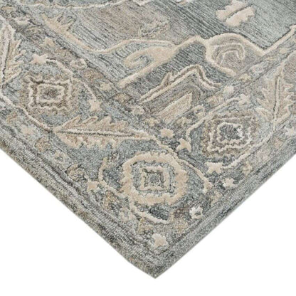 Grey Wool Vestige Hand Tufted Rug Carpet