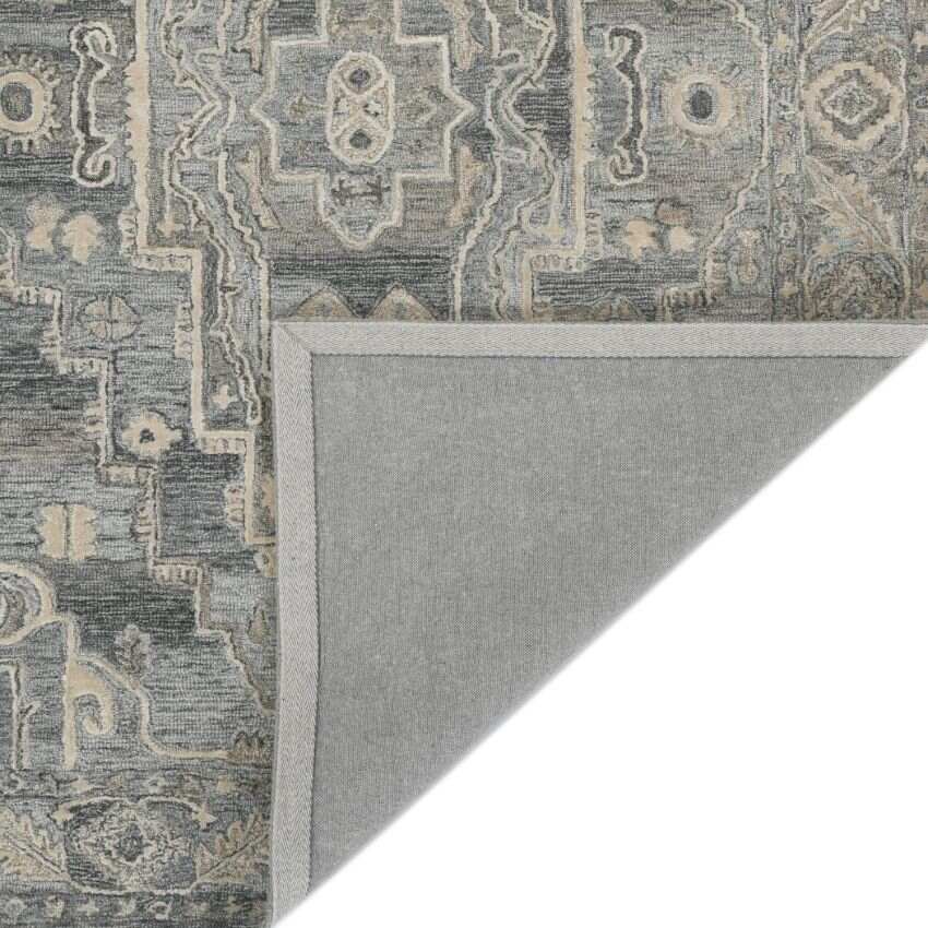 Grey Wool Vestige Hand Tufted Rug Carpet