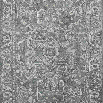 Aqua Wool Vestige Hand Tufted Rug Carpet