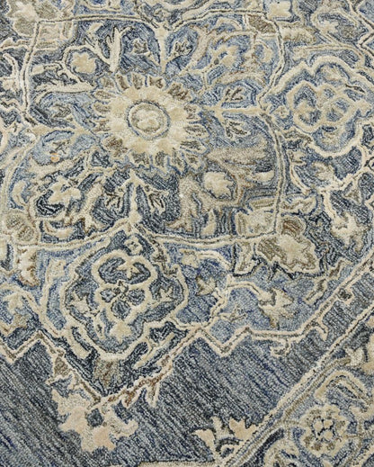 Wool & Viscose Oriental Pattern Hand-Tufted Rug Carpet