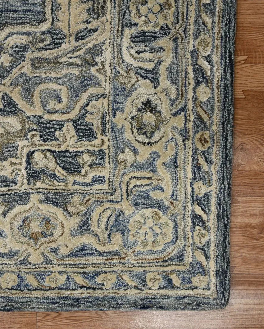 Wool & Viscose Oriental Pattern Hand-Tufted Rug Carpet