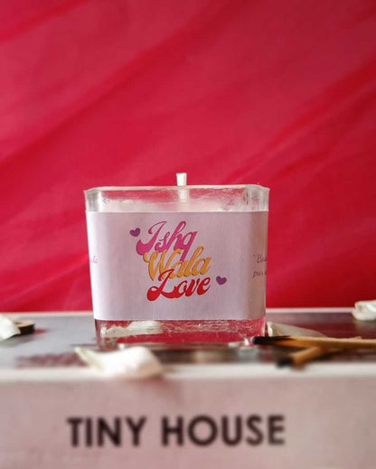 Flickering Flam Filmy Romance Candle | Set of 2| 2 x 2 x  inches