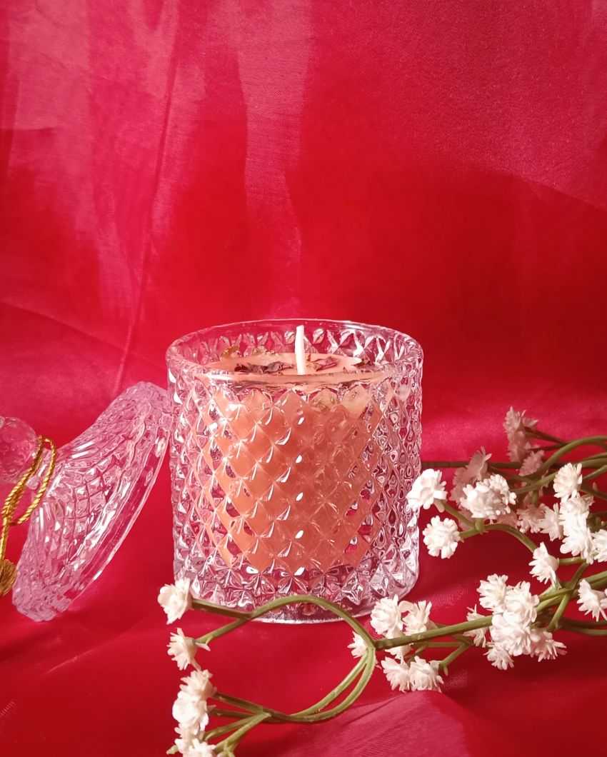 Groovy Love Crystal Jar with Brooch & Candles Gift Set