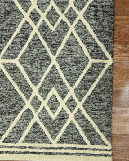 Grey Wool Vista Hand Tufted Carpet | 6x4, 8x5 ft 6 x 4 ft