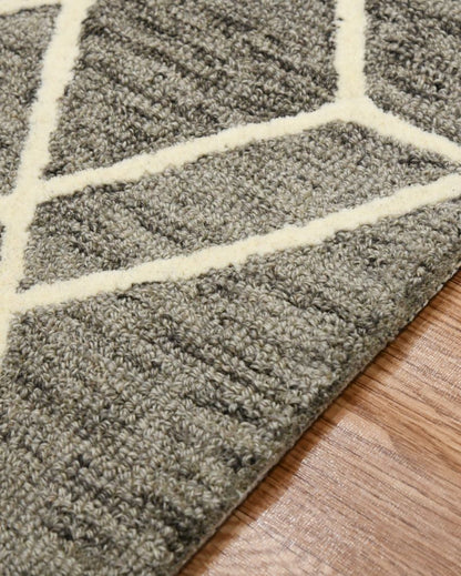 Khaki Wool Vista Hand-Tufted Carpet | 6x4, 8x5 ft 6 x 4 ft