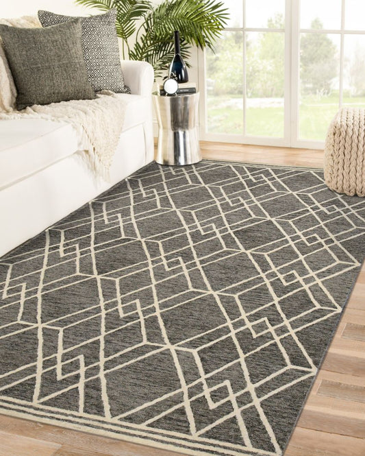 Khaki Wool Vista Hand-Tufted Carpet | 6x4, 8x5 ft 8 x 5 ft