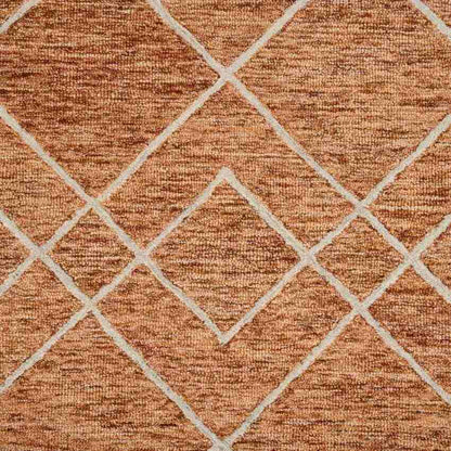 Orange Wool Vista Hand Tufted Rug Carpet