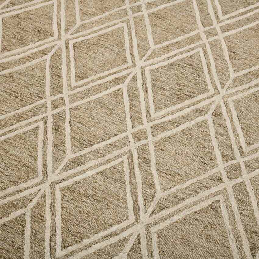 Sand Wool Vista Hand Tufted Rug Carpet