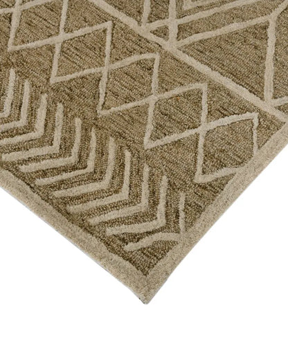 Geometric Pattern Hand Tufted Carpet | 10 x 8 Feet