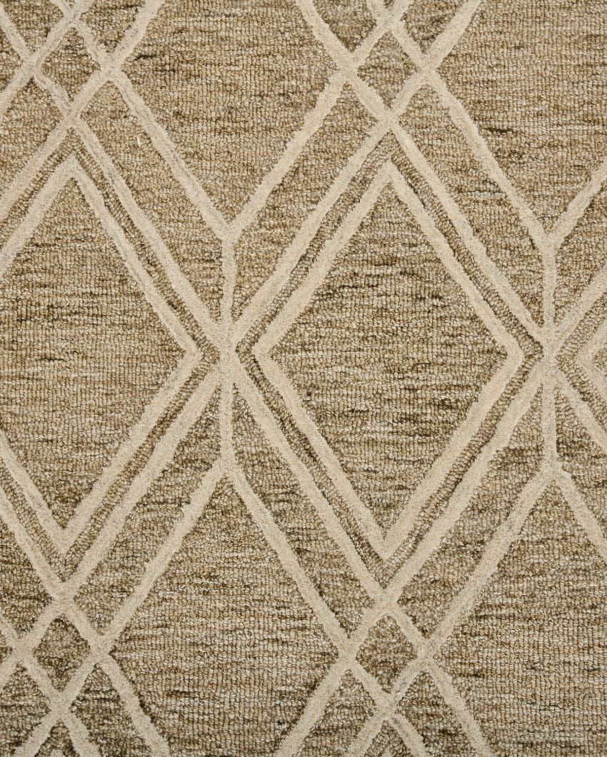 Geometric Pattern Hand Tufted Carpet | 10 x 8 Feet