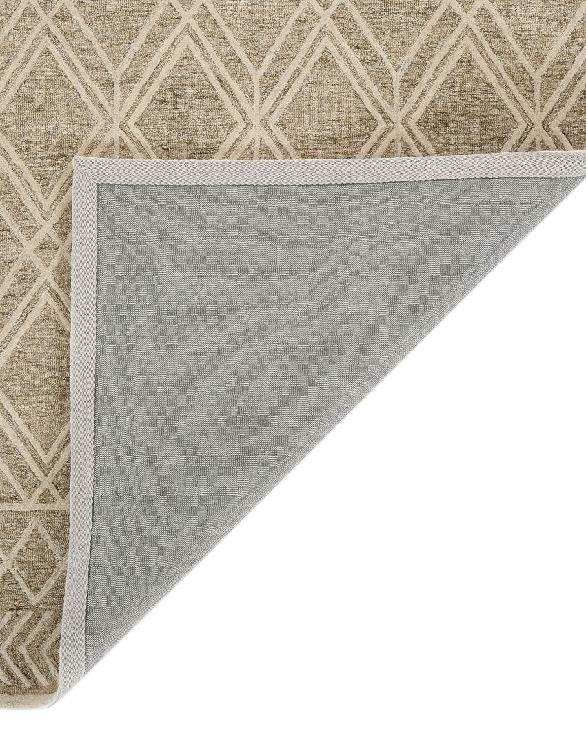 Geometric Pattern Hand Tufted Carpet | 10 x 8 Feet