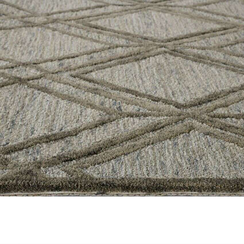 Gray Wool Vista Hand Tufted Rug Carpet