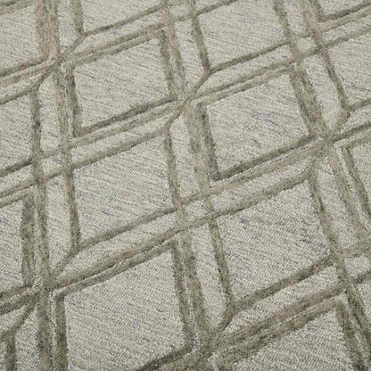 Gray Wool Vista Hand Tufted Rug Carpet