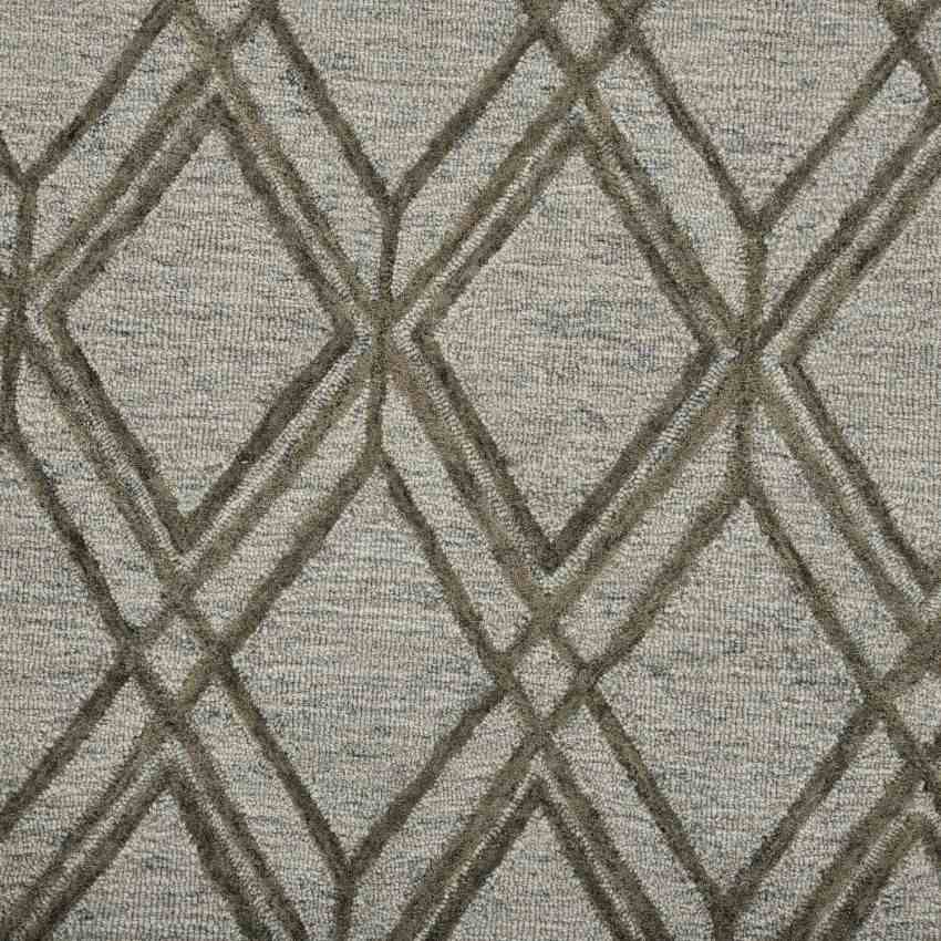 Gray Wool Vista Hand Tufted Rug Carpet