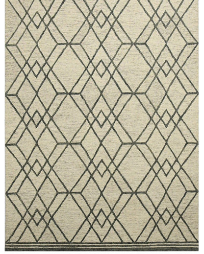 Ivory Wool Vista Hand Tufted Carpet | 6x4, 8x5 ft 6 x 4 ft