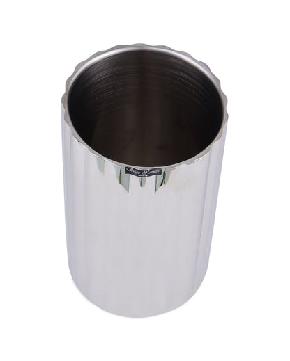 Stylish Artistic Fluted Wine Chiller Bucket | 5 x 10 inches