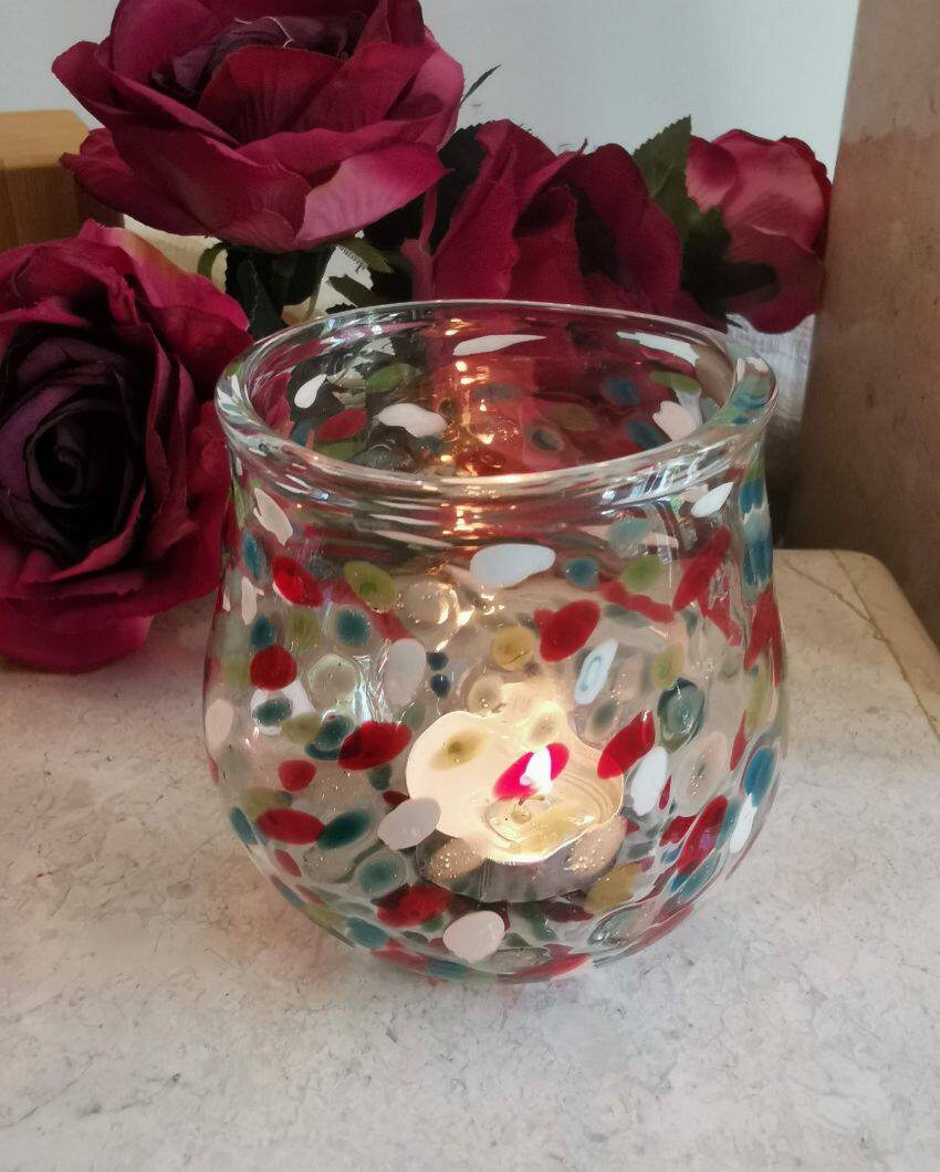 Handblown Glass Ira Votive Tea Light Holder