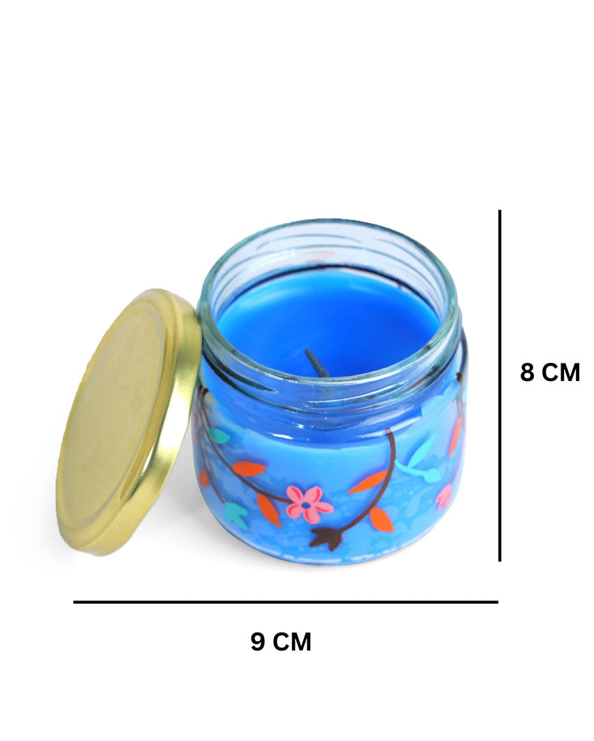 Snappy Style Painted Glass Candle Jar | 3 x 3 inches