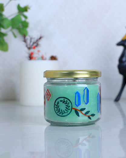 Snazzy Design Glass Candle Jar | 3 x 3 inches