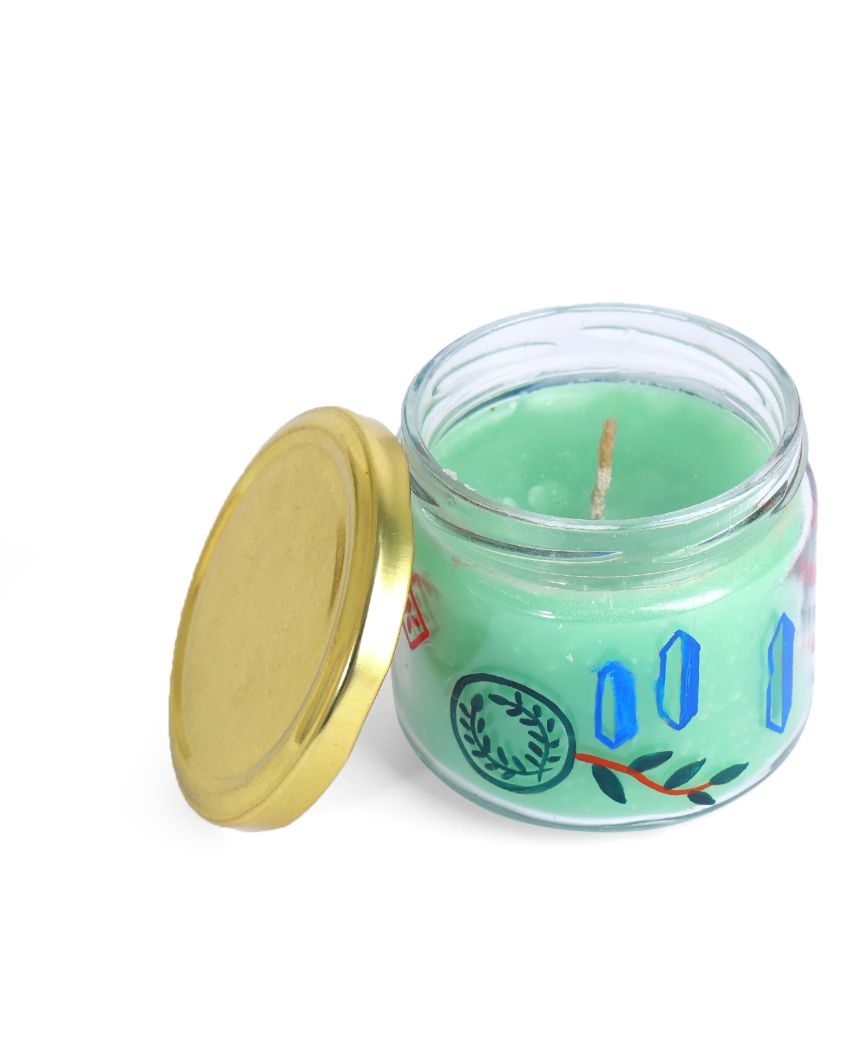 Snazzy Design Glass Candle Jar | 3 x 3 inches