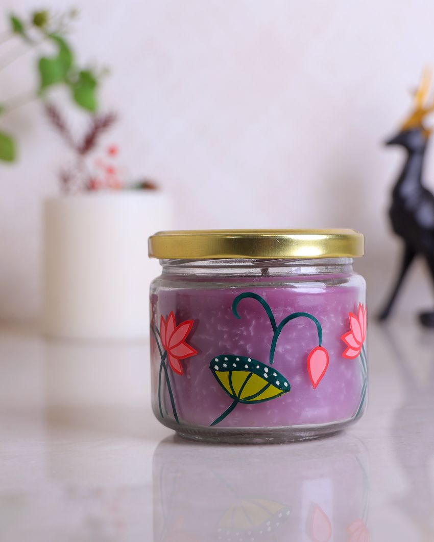 Stunning Painted Candle Jar | 3 x 3 inches