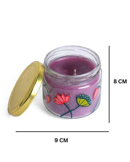 Stunning Painted Candle Jar | 3 x 3 inches