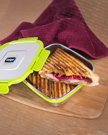 Convenient Sandwich Stainless Steel Leakproof Lunch Box