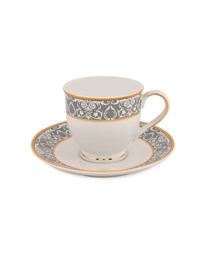 Verona Porcelain Cups & Saucers | Set Of 12