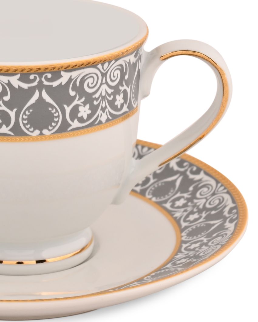 Verona Porcelain Cups & Saucers | Set Of 12